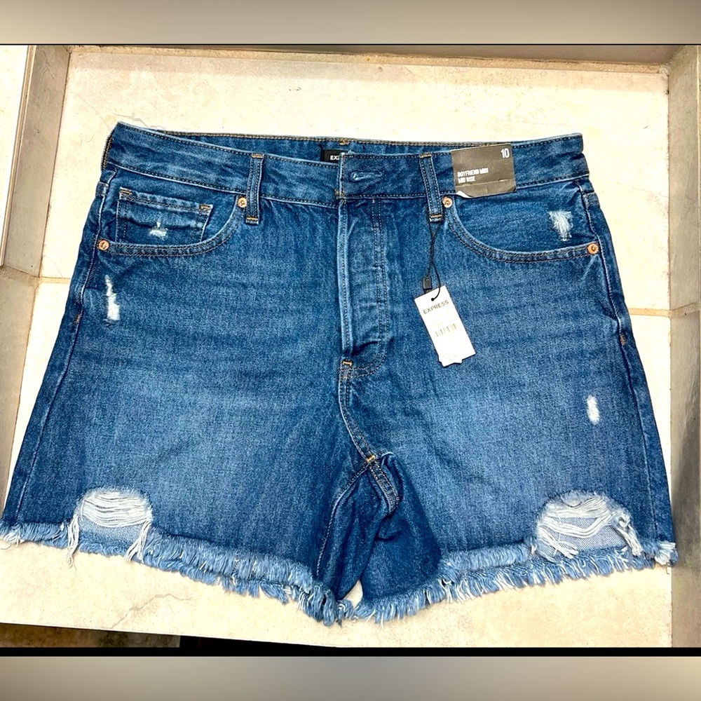 Express denim shorts